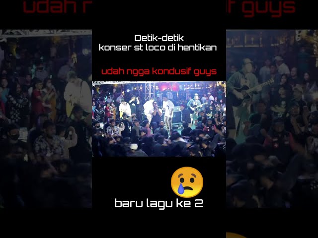 #shorts Saint loco dihentikan konsernya di lagu ke2, road to soundrenaline 2022 sentul class=