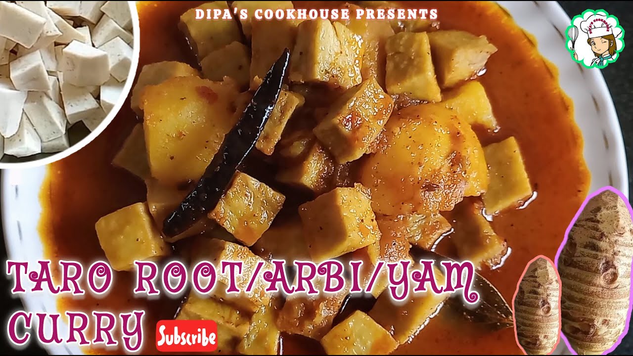 ARBI / TARO ROOT / YAM CURRY RECIPE 🍲 ঘটকচূর ডালনা 🍲 GHOT KOCHUR CURRY 🍲 ARBI CURRY RECIPE BY DIPA
