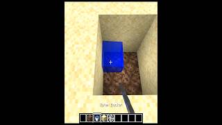 Minecraft Soul Sand Water Trick 😱 (Bubble Elevator Tutorial) in Minecraft #minecraft