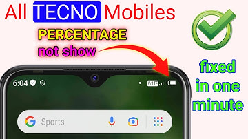 How to show battery percentage in tecno Spark phones 2022 mobile battery percentage show kaise kare