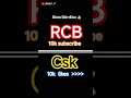 RCB vs CSK which is better? RCB fans vs CSK fans 😂