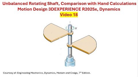 Video 18 Motion Design Dynamics Unbalanced Rotating Shaft 3DEXPERIENCE Nader G Zamani