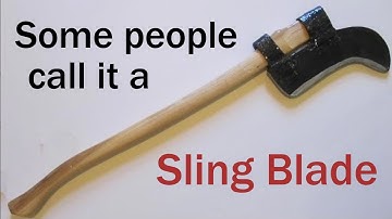 Make a Medieval Billhook out of foam board