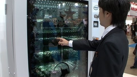 Concept Vending Machine With See-through Display #DigInfo