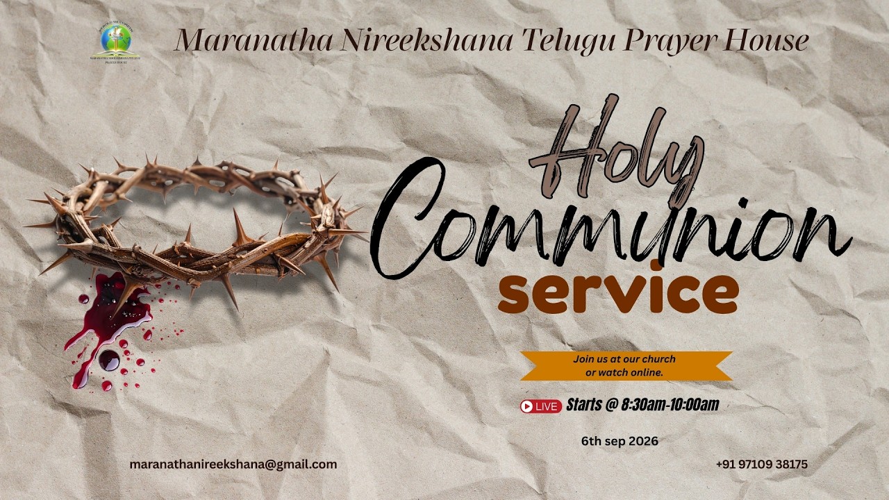 Communion Service  | 06.09.26 | His Grace | Ps. Yesudass | MNTPH | 🔴Livestreaming