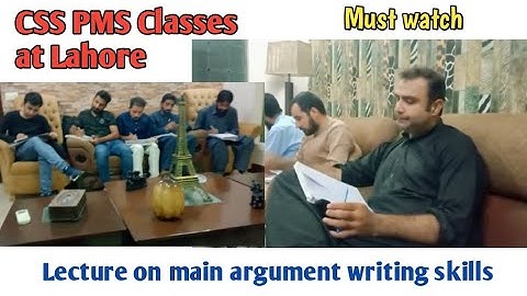Main argument para writing skills| Asim Raza