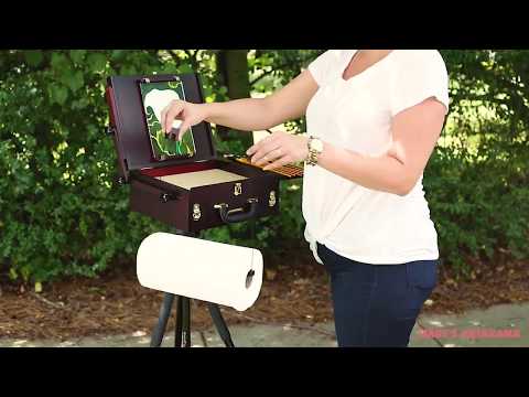 SoHo Plein Aire Pochade Box Easel - Fully adjustable for a wide variation of painting angles