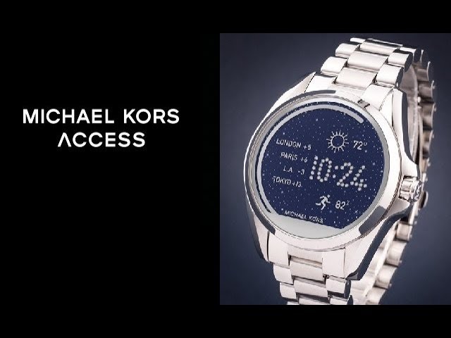 smartwatch michael kors access bradshaw srebrny mkt5012