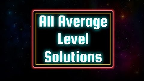 Orbox C (PC) - All Average Level Solutions