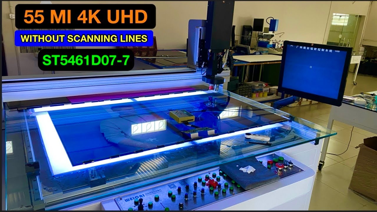 ✅ 55 INCHES MI 4K UHD LED TV | No Picture Problem Repair Using Laser Machine Advanced Panel Repair