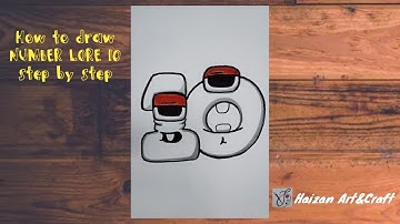 How to draw ALPHABET LORE NUMBER 10  Addition series #youtubevideo#youtube  #alphabetlorenumber