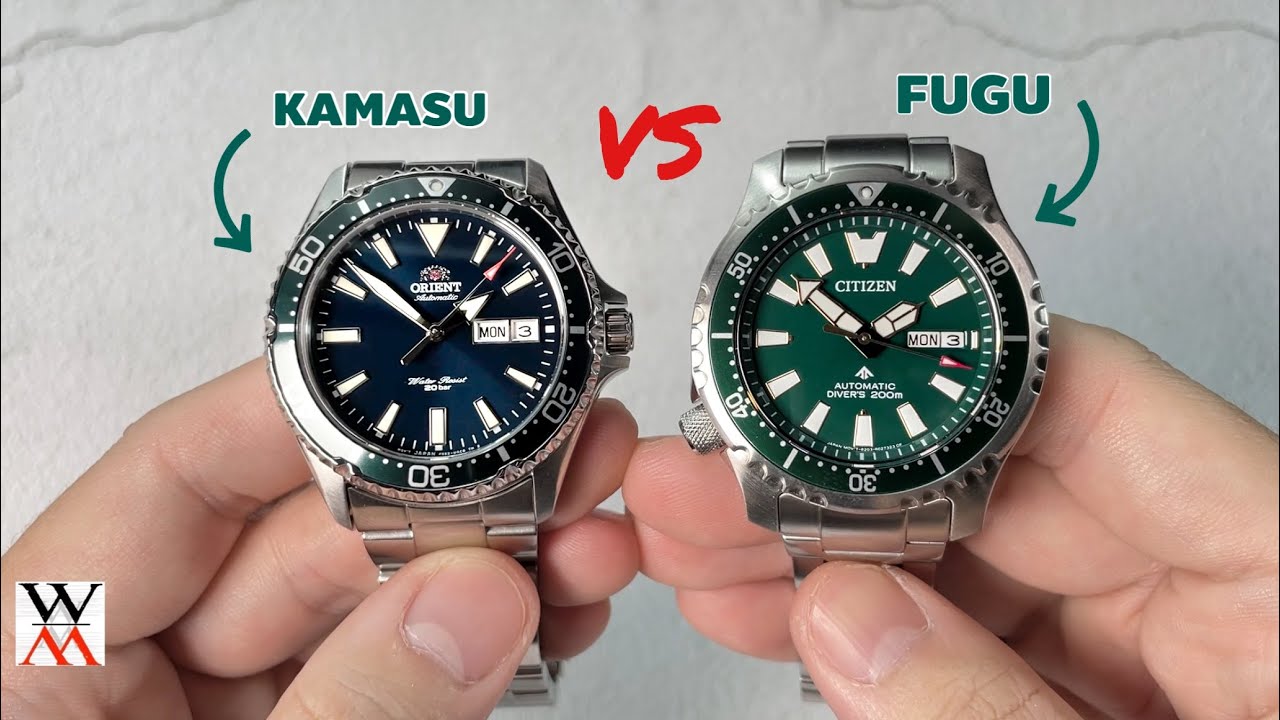 เทียบ Orient Kamasu VS Citizen Fugu - Wimol Tapae - YouTube