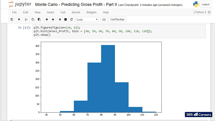 Py 101 Monte Carlo Predicting Gross Profit   Part II