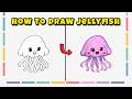 How to Draw a Jellyfish – Ocean Animal Drawing Tutorial with Markers