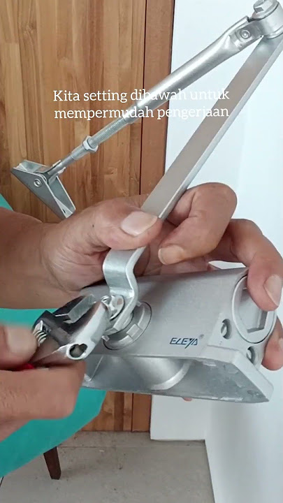 Door closer Installation | Cara memasang penutup pintu #woodworking