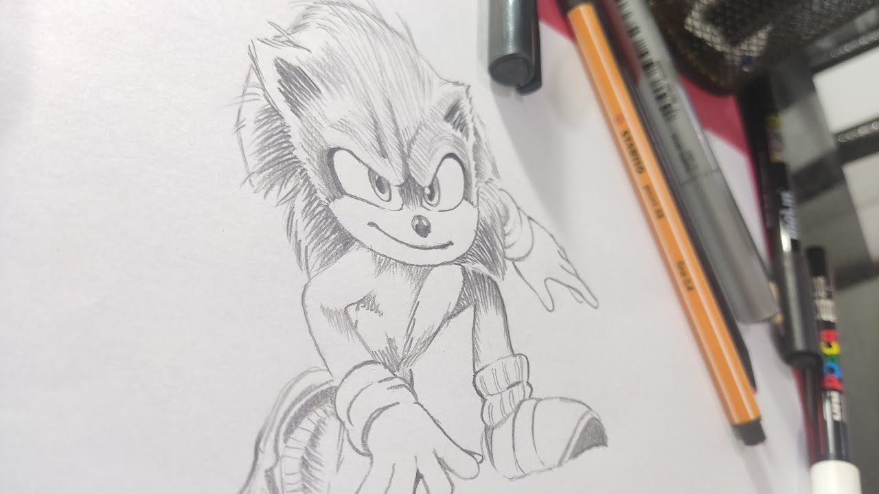 Como DESENHAR e COLORIR o SONIC do Filme - Cómo DIBUJAR y COLOREAR a SONIC  de La Película - SONIC 2 