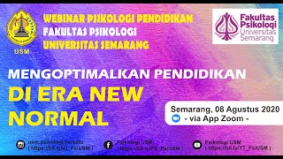 WEBINAR PSIKOLOGI PENDIDIKAN : 