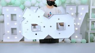 3FT Marquee letter light installation/Tutorial (Letter &) #marqueeletters #partydecorations