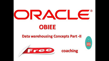 Data warehousing Concepts Part 2 (OBIEE 12C Free coaching) (In Telugu)