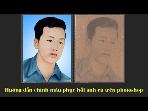 Video Phục hồi ảnh củ trắng đen lên màu trên photoshop |... - youtube
