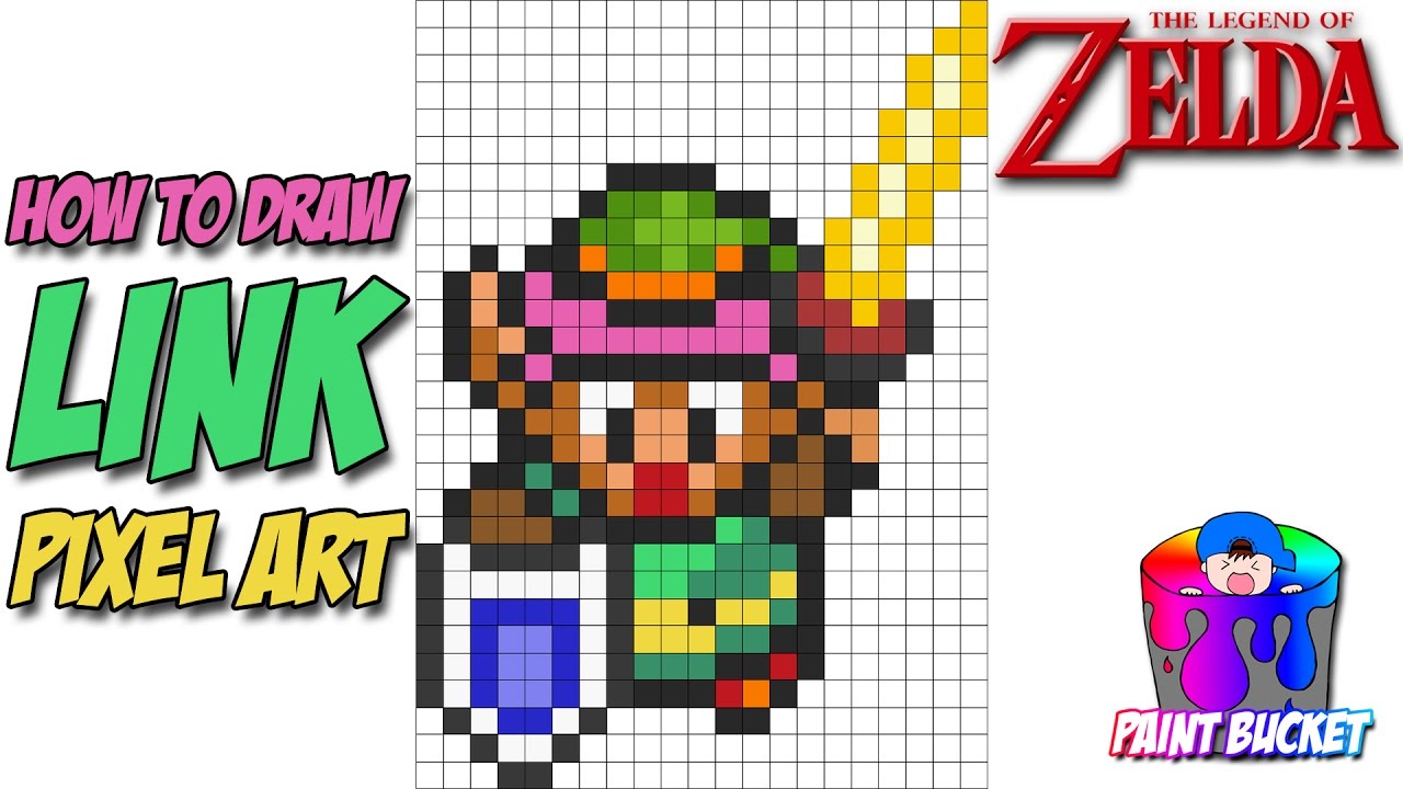 Editing Legend of Zelda 1 link - Free online pixel art drawing tool -  Pixilart