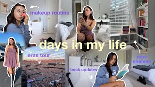 days in my life: taylor swift concert, makeup routine, new bookshelves, + more!