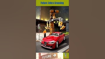 The Future of Road Safety: A Mind-Blowing Zebra Crossing | Funny Pedestrian Scene - #shorts #short