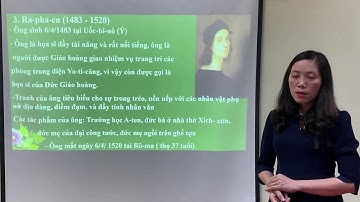 TRƯỜNG THCS ĐÀ NẴNG - TP HP: MÔN MỸ THUẬT 7 - TIẾT 24: MỘT SỐ TG, TP CỦA MT Ý THỜI KỲ PHỤC HƯNG