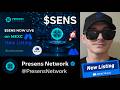 $SENS - PRESENS NETWORK TOKEN CRYPTO COIN HOW TO BUY SENS MEXC GLOBAL CEX BLOCKCHAIN NEW 2026 DEFI