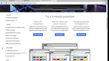 Google Apps Script Lesson 1: Introduction