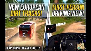 ETS 2 OFF-ROAD BUS SIMULATOR | Extreme Dirt Track Driving & First-Person POV Gameplay #ets2gameplay screenshot 5