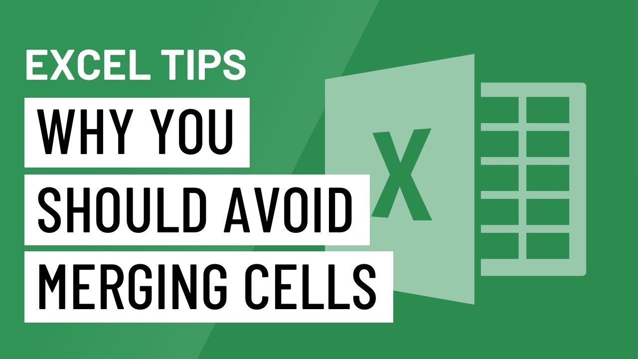 ⁣Excel Quick Tip: Why You Should Avoid Merging Cells