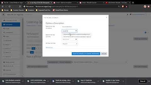 Moodle-Ajouter un cours, un ensignant et des groupes (cohortes)