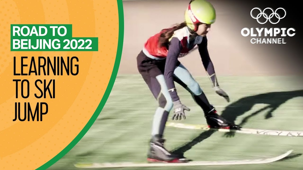 Chinese Athletes Take First Ski Jump Lesson On Beijing 2022 Mission Road To Beijing 2022 Youtube