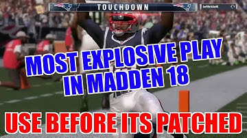 THIS RUN IS A GLITCH! BEST PLAY IN MADDEN 18! EASIEST RUN EVER & INSTANT OPEN PASS PLAY SCHEME