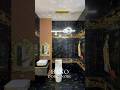 Doré Noir 🌌✨ un baño que combina armonía oriental 🏯, detalles dorados 💛 y la elegancia 💚