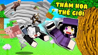 Ruby Và Siro 24h CHẠY TRỐN KHỎI THẢM HỌA Thế Giới Cực Đáng Sợ Trong Minecraft !!!