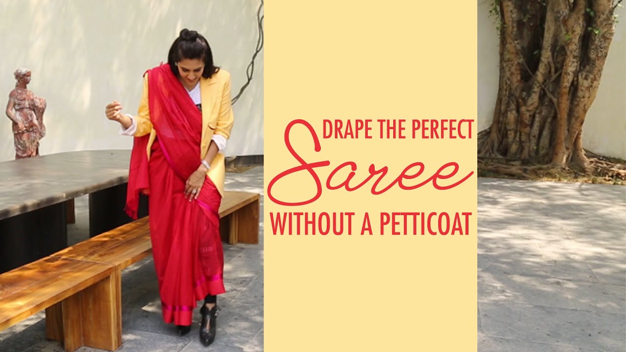How To Wear Saree WITHOUT PETTICOAT, Raw Mango Sarees