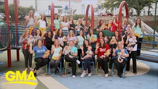 2 dozen pregnant nurses in the same hospital appear live on 'GMA' l GMA