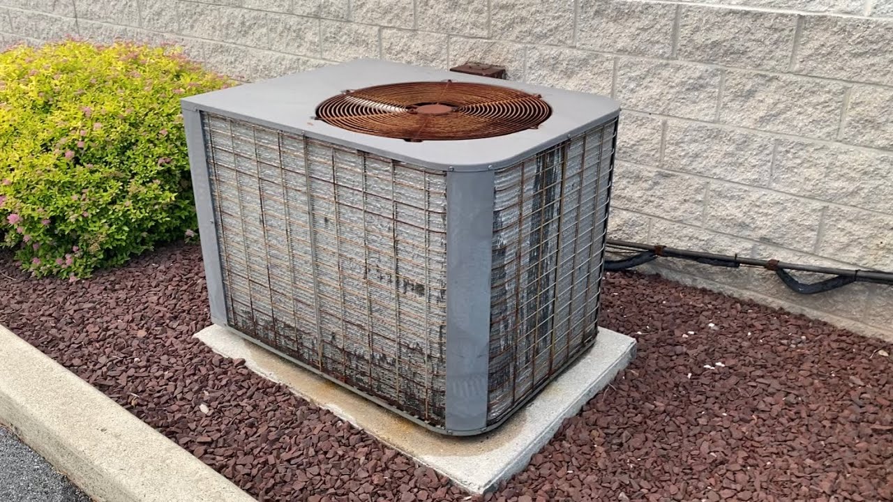 1992 Luxaire central air conditioner YouTube