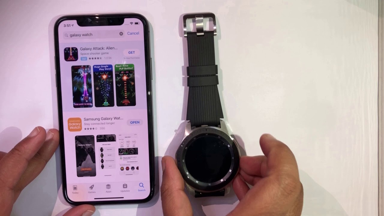 Galaxy Watch Connecting With Iphone X Youtube