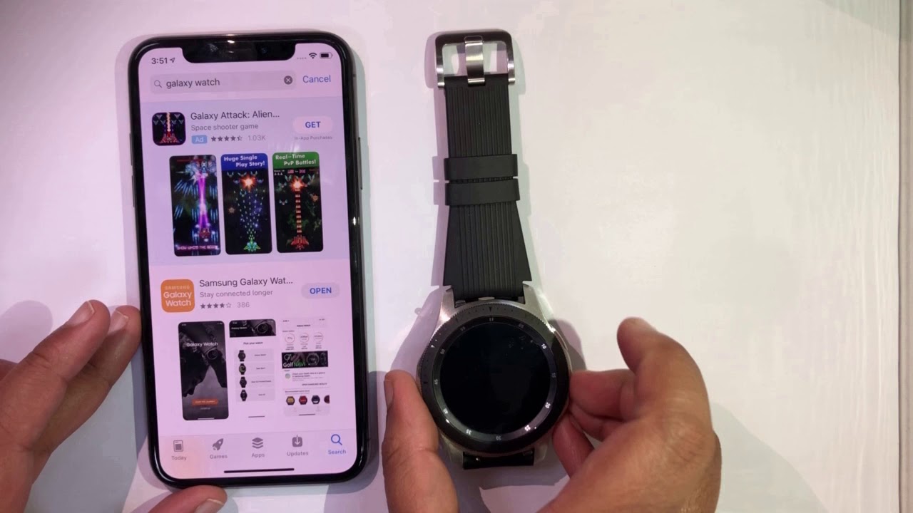 samsung galaxy watch 46mm iphone