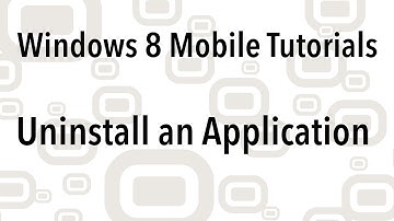 Windows 8 Mobile / Nokia Lumia - How To Uninstall an Application