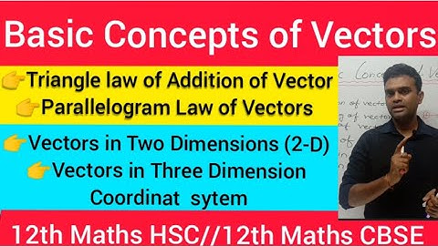 Basic Concepts Of Vector //Addition of Vector /Triangle law of addition of vector /Parallelogram law