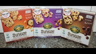 Nature’s Path Organic Sunrise Breakfast Bars: Chunky Choco Peanut, Trail Mixer, Dark Chocolate Chip
