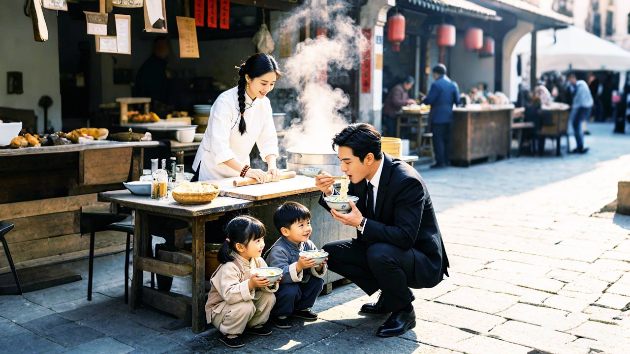 落魄娇妻带娃卖馄饨，总裁一眼认出母子