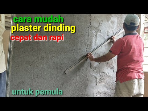 Video: Kerja plaster. Teknologi melepa. Campuran plaster untuk kerja luar