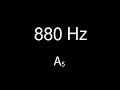 Sine Wave A 5 - 880 Hz for 1 minute - Test Tone