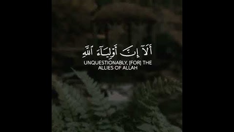 {لَهُمُ الْبُشْرَىٰ فِي الْحَيَاةِ الدُّنْيَا وَفِي الْآخِرَةِ} سوره يونس/الآيه 63