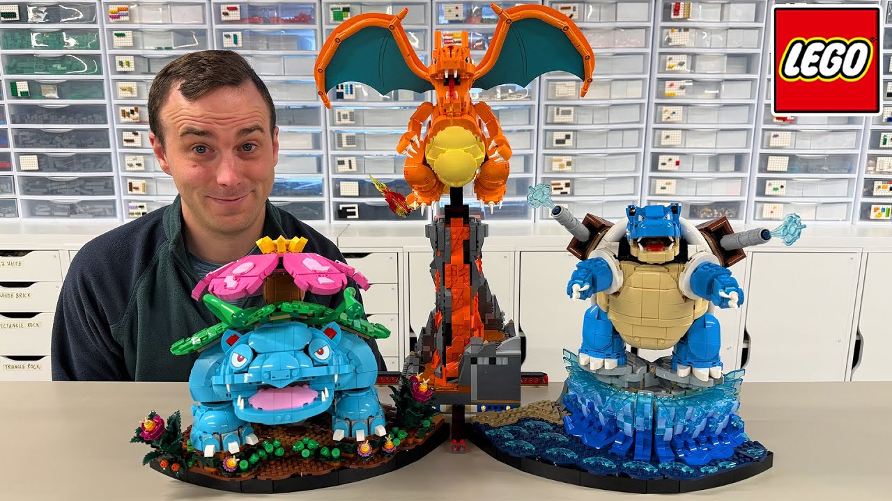 LEGO Pokemon Venusaur, Charizard and Blastoise Review